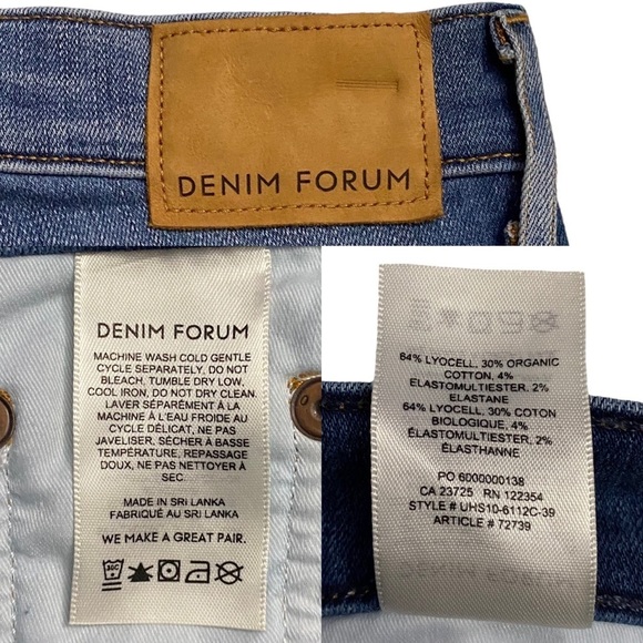 Denim Forum Aritzia The Lola High Rise Skinny Leg Jeans Denim Blue 25 - Picture 3 of 16